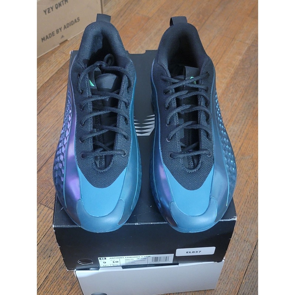 Adidas Anthony Edwards 1 Low Night Indigo Lucid Night JQ6135 Mens Size 9 NWB - Picture 2 of 5